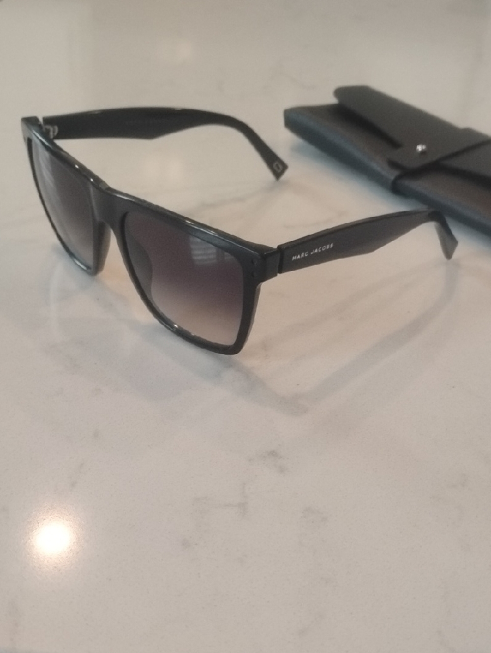 Marc Jacobs Black Gradient Square Sunglasses